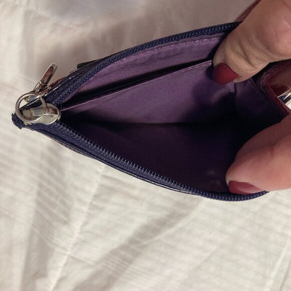 Coach Poppy Tartan Keychain Wallet Coin Purse - Picture 12 of 12